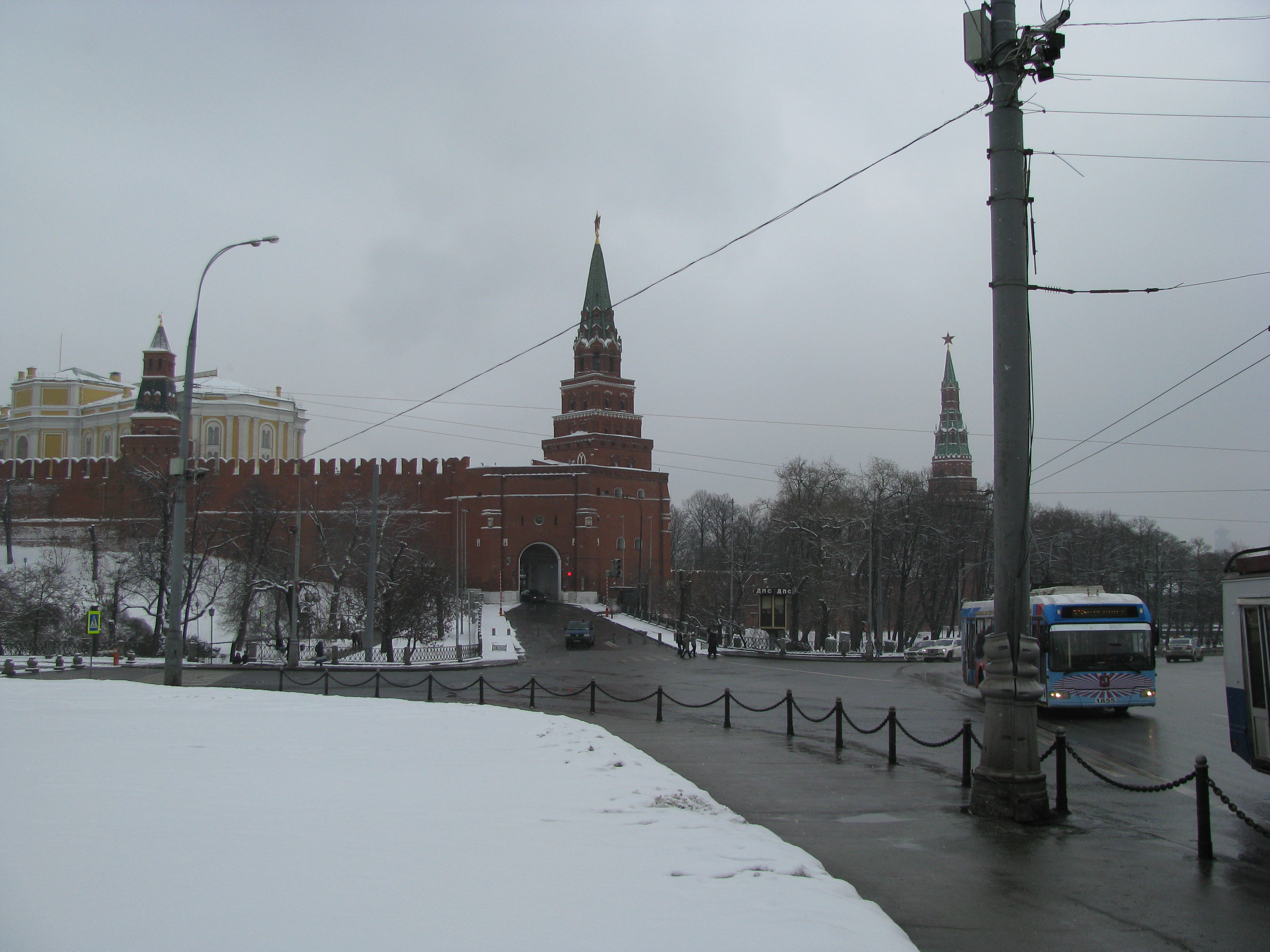Main entrance to the Kremlin used by all officials and state visitors
