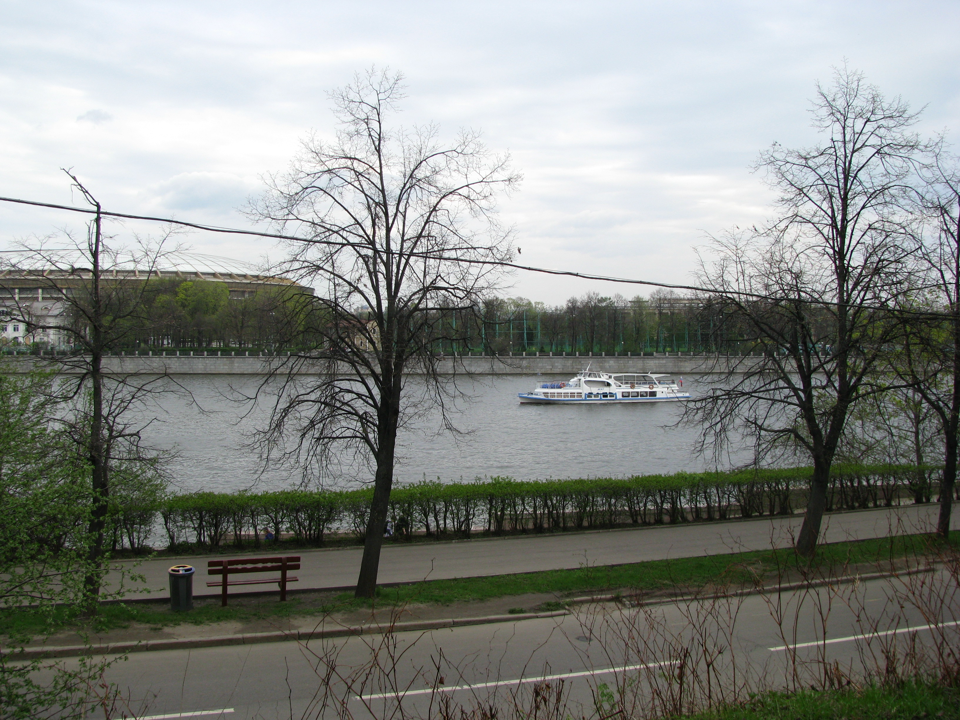 View at river level
