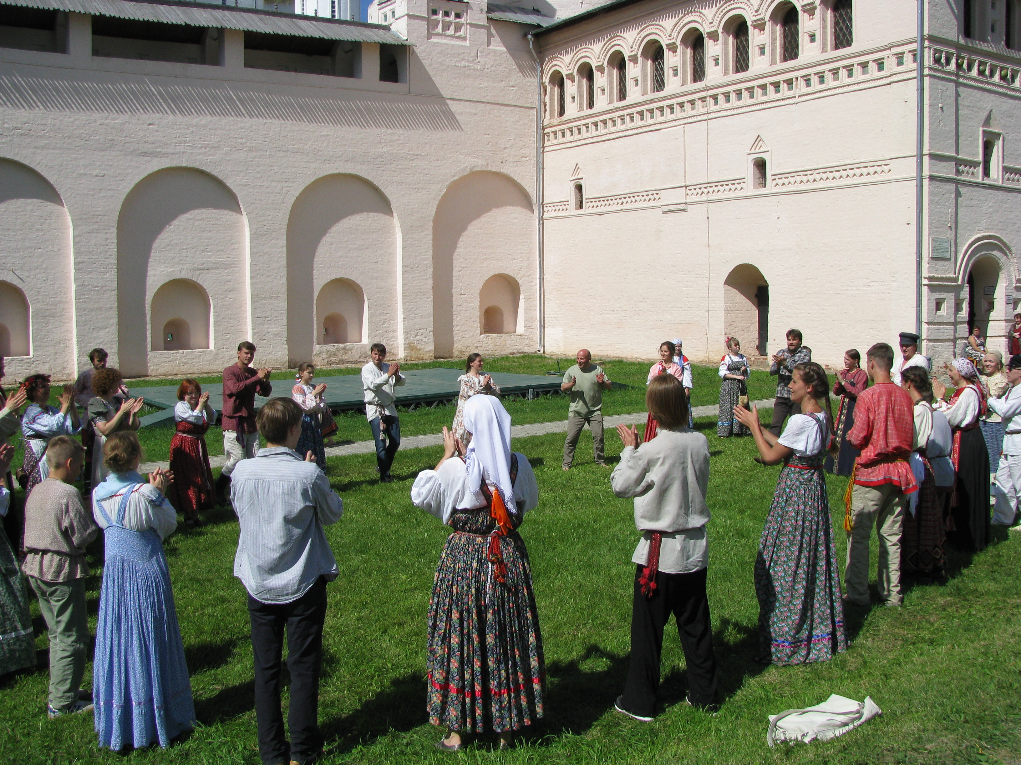 Folk Dancing.